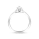 Platinum 0.30ct Diamond Pear Cut Solitaire Ring