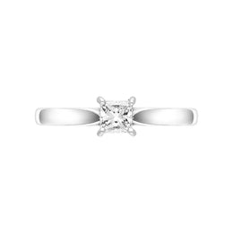 Platinum 0.34ct Diamond Princess Cut Solitaire Ring