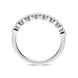 Platinum 0.27ct Diamond Bezel Set Half Eternity Ring