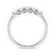 Platinum 0.54ct Diamond Claw Set Half Eternity Ring FEU-2294_3