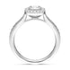 Platinum 0.63ct Diamond Cushion Set Ring FEU-2291