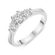 Platinum 0.77ct Diamond Brilliant Cut Trilogy Ring, FEU-1198.