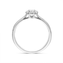 Platinum Brilliant Cut 0.20ct Diamond Round Ring BLC-168