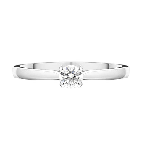 Platinum Brilliant Cut 0.20ct Diamond Solitaire Ring