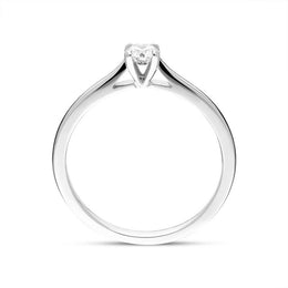 Platinum Brilliant Cut 0.22ct Diamond Solitaire Ring BLC-163