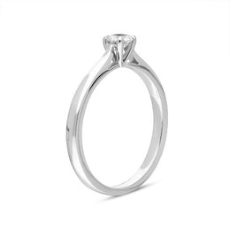 Platinum Brilliant Cut 0.22ct Diamond Solitaire Ring BLC-163