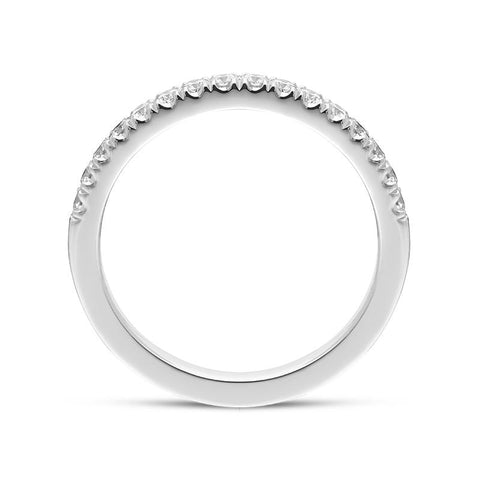 Platinum Brilliant Cut 0.30ct Diamond Half Eternity Ring BLC-179