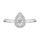 Platinum Brilliant Cut 0.39ct Diamond Pear Ring BLC-171