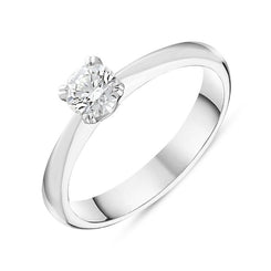 Platinum Brilliant Cut 0.40ct Diamond Solitaire Ring BLC-161