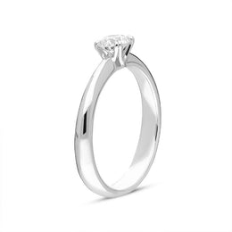 Platinum Brilliant Cut 0.40ct Diamond Solitaire Ring BLC-161