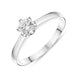 Platinum Brilliant Cut 0.42ct Diamond Trellis Set Solitaire Ring BLC-165