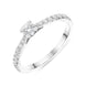 Platinum Brilliant Cut 0.46ct Diamond Shoulder Solitaire Ring BLC-159