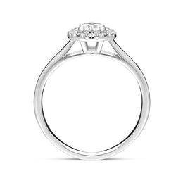 Platinum Brilliant Cut 0.54ct Diamond Round Ring BLC-169