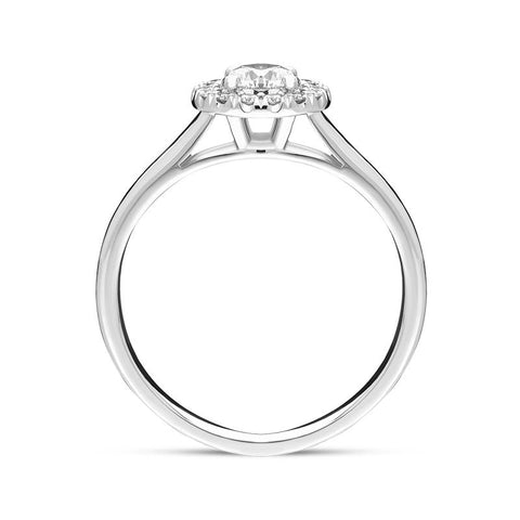 Platinum Brilliant Cut 0.54ct Diamond Round Ring BLC-169