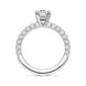 Platinum Diamond Certified Solitaire Shoulder Set Ring, BLC-314 _3