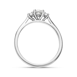 Platinum Diamond Oval and Round Brilliant Cut Three Stone Ring, FEU-2475_3