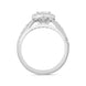 Platinum Diamond Pear Cut Cluster Shoulder Set Ring, FEU-2385_3