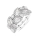 Platinum Diamond Pear Cut Statement Cluster Ring, BLC-274