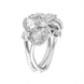 Platinum Diamond Pear Cut Statement Cluster Ring, BLC-274_4