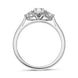 Platinum Diamond Round Brilliant and Pear Cut Three Stone Ring, FEU-2551_3