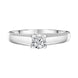 Platinum Diamond Twisted Claw Set Solitaire Ring RUNQ0000484