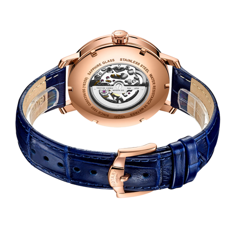 Rotary Greenwich Skeleton Rose Gold PVD