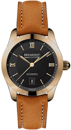 Bremont Watch Solo 32 LC Rose Gold Ladies SOLO-32-LC/RG-BK/R Tan Leather