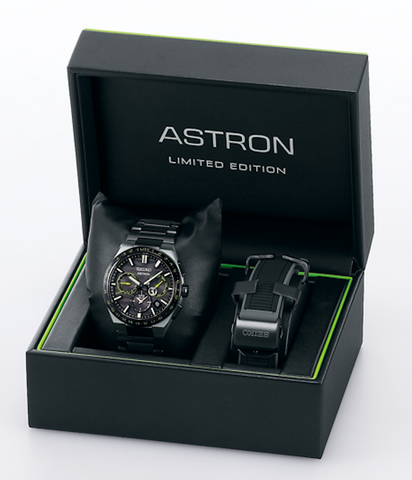 Seiko Astron GPS Solar 5X Dual Time Cyber Yellow Limited Edition