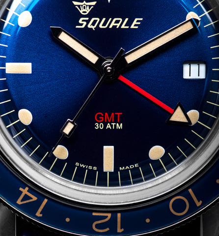 Squale SUB-39 GMT Blue Vintage Bracelet