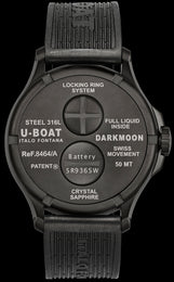 U-Boat Watch Darkmoon 44 Black IPB D