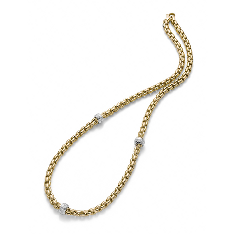 Fope Eka 18ct Yellow Gold 0.53ct Diamond Necklace, 706C/BBR.