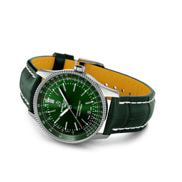 Breitling Navitimer 1 Automatic 41 Green Croc Folding Clasp