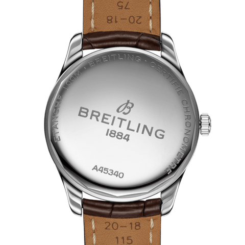 Breitling Watch Premier Automatic Day and Date 40 Brown Croco Tang