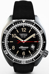 Allemano Watch 1973 Diver Shark Black