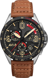 AVI-8 Watch P-51 Mustang Blakeslee Chronograph Bronze Oak AV-4077-02