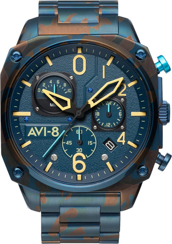 AVI-8 Watch Hawker Hunter Retrograde Chronograph Air Camo AV-4052-33