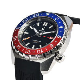 Boldr Watch Globetrotter GMT Blue Red