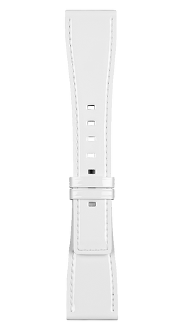 Bell & Ross Strap BR S White Lacquered Calfskin Small B-V-034 SMALL