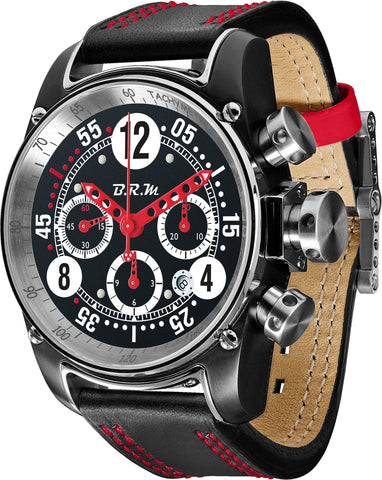 B.R.M Watch T12-44 Drivemaster Red Hands T12-44-DRIVEMASTER-AR