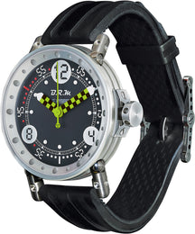 B.R.M Watch V6-44 HB Black And Green Hands V6-44-HB-BG-CN-ADV