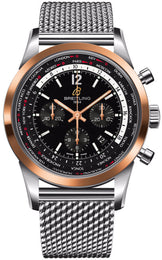 Breitling Watch Transocean Unitime Pilot Black Red Gold UB0510U4/BC26/152A