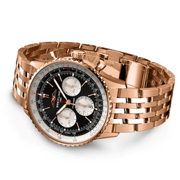 Breitling Navitimer B01 Chronograph 43 Black 18k Red Gold