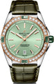 Breitling Watch Super Chronomat Automatic 38 Mint Green Alligator U17356531L1P1