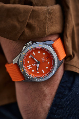 Boldr Watch Odyssey Freediver Citrus Orange Limited Edition D