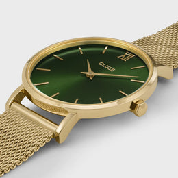 Cluse Minuit Mesh Green Gold