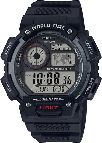 Casio Watch Illuminator World Time AE-1400WH-1AVEF