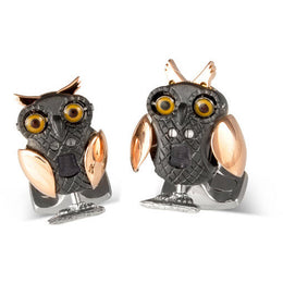 Deakin & Francis Cufflinks Moving Owl