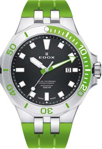 Edox Watch Delfin Diver 3 Hands 53015 3VCA NIN