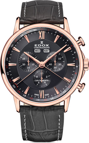 Edox Watch Les Bemonts Chrono Quartz 10501 37R GIR