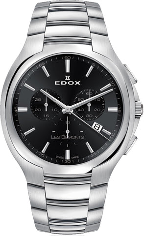 Edox Watch Les Bemonts Chrono Quartz 10239 3 NIN